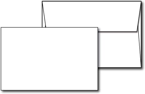 4" x 6" White Cardstock - Blank Stock for Invitations, Index or Note Cards - Heavy 80lb Cover Inkjet/Laser Printer Compatible (40 Cards with Envelopes) in Saudi Arabia