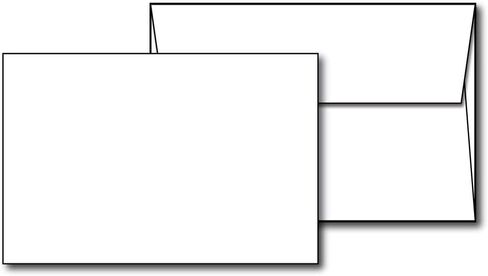 4" x 6" White Cardstock - Blank Stock for Invitations, Index or Note Cards - Heavy 80lb Cover Inkjet/Laser Printer Compatible (40 Cards with Envelopes) in Saudi Arabia