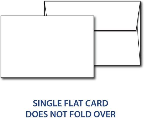 4" x 6" White Cardstock - Blank Stock for Invitations, Index or Note Cards - Heavy 80lb Cover Inkjet/Laser Printer Compatible (40 Cards with Envelopes) in Saudi Arabia