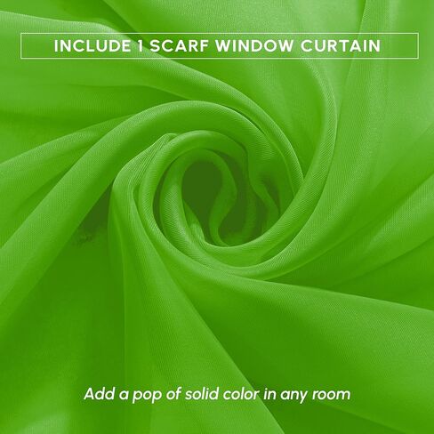 أنيقة ومريحة فاخرة بعرض 55 بوصة × 216 بوصة طول 1 لوحة ستارة صلبة وشاح فوال شفاف لخلفية الحفل، قوس الزفاف، غرفة نوم الأطفال، غنيمة زخرفية، قطعة واحدة، برتقالي in Kuwait