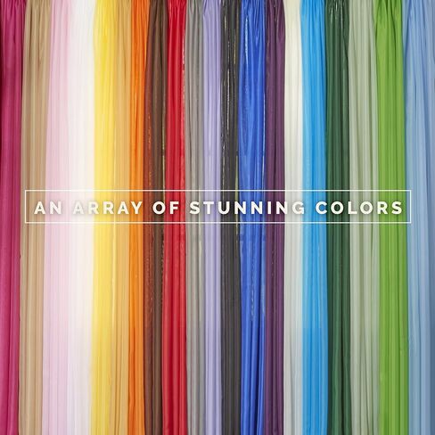 أنيقة ومريحة فاخرة بعرض 55 بوصة × 216 بوصة طول 1 لوحة ستارة صلبة وشاح فوال شفاف لخلفية الحفل، قوس الزفاف، غرفة نوم الأطفال، غنيمة زخرفية، قطعة واحدة، برتقالي in Kuwait