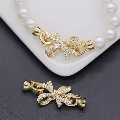 Pearl Bow Necklace Gold Shiny Pearl Rhinestones Bow Choker Necklaces for Women Gold Dainty Pearl Necklace Beach Charm Necklaces Beaded Jewelry Wedding Birthday Gifts Party Bar Accessories in Saudi Arabia