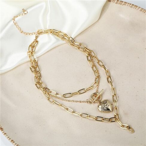 Chunky Choker Necklace Chunky Gold Choker Necklace Geometric Sphere Necklace Gold Thick Statement Necklace for Women in Kuwait