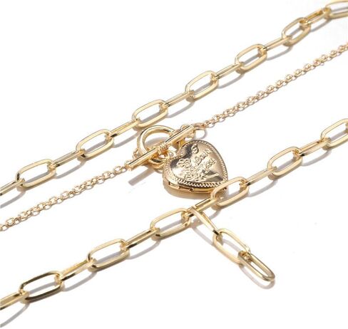 Chunky Choker Necklace Chunky Gold Choker Necklace Geometric Sphere Necklace Gold Thick Statement Necklace for Women in Kuwait
