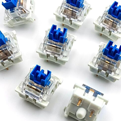 Outemu(Gaote) Blue Switches for MX Mechanical Gaming Keyboard,3-Pin 50gf Clicky/RGB/DIY Replaceable/Dustproof Switches(Blue,108pcs) in Kuwait