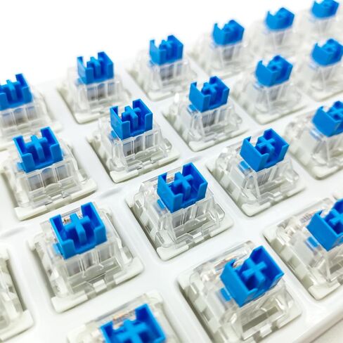 Outemu(Gaote) Blue Switches for MX Mechanical Gaming Keyboard,3-Pin 50gf Clicky/RGB/DIY Replaceable/Dustproof Switches(Blue,108pcs) in Kuwait