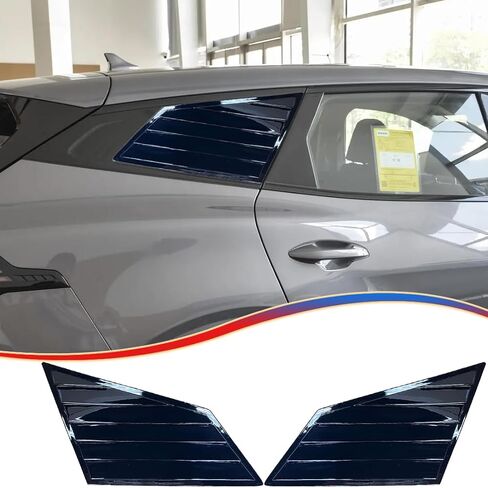 Window Louver，MUXEE 2Pcs Side Vent Window Louvers for Kia Sportage 2017 2018 2019 2020 2021 2022, ABS Print Sport Window Decorative Covers, Exterior Trim Accessories - Carbon Fiber in Kuwait