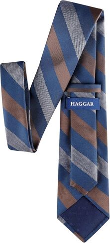 Haggar Men's Stripe Pattern Self-tie Necktie in Saudi Arabia