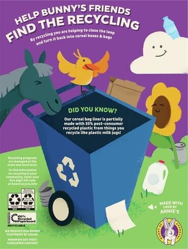 Annie's Organic Cocoa Bunnies Breakfast Cereal, 10 oz (Pack of 4) in Kuwait