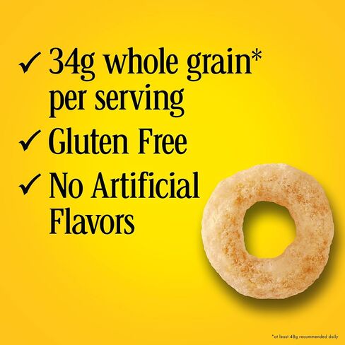 Cheerios Apple Cinnamon , Breakfast Cereal, Gluten Free, Whole Grain Oats, 19 oz (Pack of 7) in Saudi Arabia