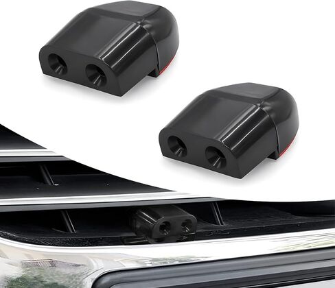 2 PCS Car Deer Whistles Warning Device, Voice Chirping Animal Repeller, Anti-Theft Horn Alarm Gadget for Avoids Collisions, Universa for Most Car and Motorcycle Exterior Accessories (Black) in Saudi Arabia