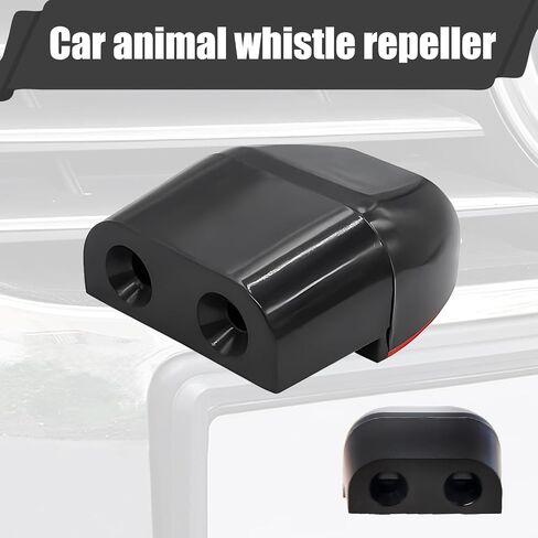 2 PCS Car Deer Whistles Warning Device, Voice Chirping Animal Repeller, Anti-Theft Horn Alarm Gadget for Avoids Collisions, Universa for Most Car and Motorcycle Exterior Accessories (Black) in Saudi Arabia