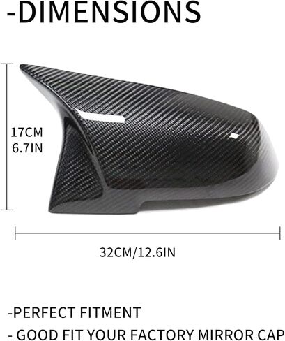 أغطية أغطية مرايا من ألياف الكربون، أغطية أغطية مرآة الرؤية الخلفية من ألياف الكربون لسيارة BMW F20 F22 F23 F30 F31 F32 F33 F36 F87 M2 X1 E84 - استبدال مباشر in Kuwait