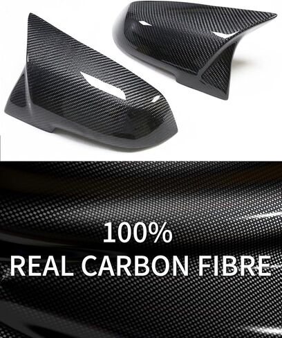 أغطية أغطية مرايا من ألياف الكربون، أغطية أغطية مرآة الرؤية الخلفية من ألياف الكربون لسيارة BMW F20 F22 F23 F30 F31 F32 F33 F36 F87 M2 X1 E84 - استبدال مباشر in Kuwait