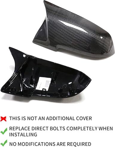 أغطية أغطية مرايا من ألياف الكربون، أغطية أغطية مرآة الرؤية الخلفية من ألياف الكربون لسيارة BMW F20 F22 F23 F30 F31 F32 F33 F36 F87 M2 X1 E84 - استبدال مباشر in Kuwait