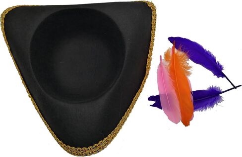 Pirate Hat Captain Hat Pirate Costume Men Pirate Accessories 2 Pack in Saudi Arabia