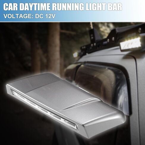 Car Daytime Running Light with Harness Bar Bumper Grille Driving Lamp for Toyota Land Cruiser LC70 LC76 LC77 LC78 LC79, White Light (Set of 2) in Saudi Arabia