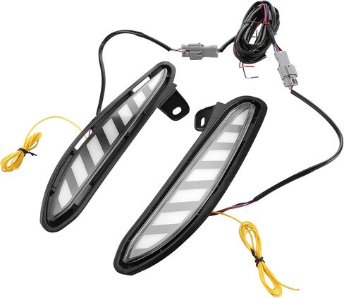 MotorFansClub Daytime Running Light Fit for Venza 2021 2022 3 Color White/Blue/Amber for Turn Signal Light DRL Driving Lamp in Saudi Arabia
