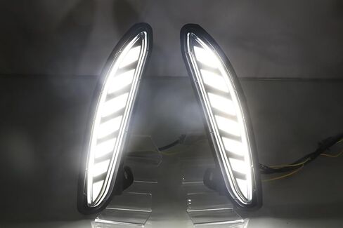 MotorFansClub Daytime Running Light Fit for Venza 2021 2022 3 Color White/Blue/Amber for Turn Signal Light DRL Driving Lamp in Saudi Arabia