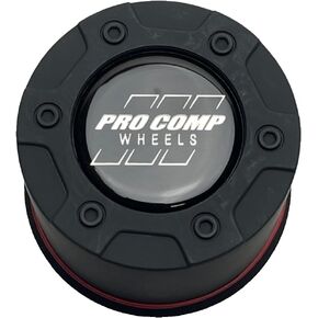 PRO COMP Flat Black Push Thru Wheel Center Cap 8327042 8327041 S602-15 Resin Logo