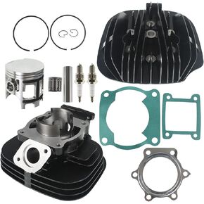 WFLNHB Cylinder Piston Gasket Head Kit 2XJ-11311-02-00 2XJ-11111-00-00 Replacement for Yamaha Blaster 200 YFS200 1988-2006 YFS200SE Special Edition 2006