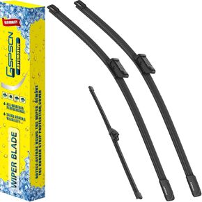 GSPSCN 3 Wipers OEM QUALITY Auto Replacement For Ford EcoSport 2022 2021 2020 2019 2018，ALL-Season Auto Premium Original Equipment Windshield Wiper Blades Set 26"+24"+11" (Set of 3)