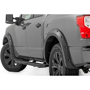 Rough Country Pocket Fender Flares for 2017-2024 Nissan Titan - F-N101705A