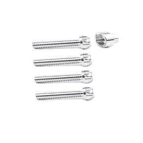 M6 Bolts Screws 304 Stainless Steel Anti-Theft Locking 20mm Bolts Nuts Security Hardware Kit for Mountain Bike Awning Car Accessories for Styling Light Bar Safety,Screws(4 Lock+ 1 Key)