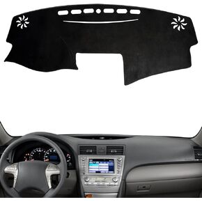 Dash Cover Mat Custom Interior Center Console Compatible with Toyota Camry 2007 2008 2009 2010 2011 Dashboard Cover Pad Carpet Protector (Gray)
