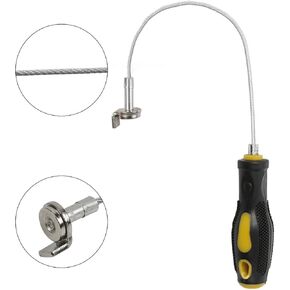 Strong Magnetic Oil Drain Plug Remover Tool, Anti Scald Sump Plug Removal Tool (13 Inches), Magnetic Sump Plug Removal Pick Up Tool Remover Wrench