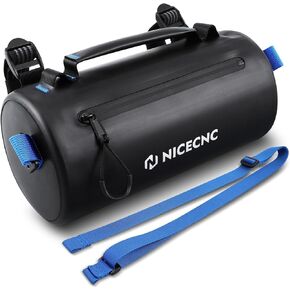 NICECNC Waterproof Motorcycle Handlebar Bag, No Deformed Seepage-proof Fabric Waterproof Zipper, Universal Handlebar Bag for Bike/ATV/Scooter, Motorcycle Accessories Storage Bag Front Tool Saddle Bag