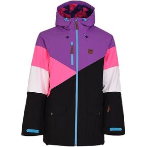 OOSC Fresh Pow Snowboard & Ski Jacket Men | Neon Pink, Purple, Black | Waterproof, Breathable & Insulated |Recycled Polyester
