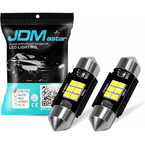 JDM ASTAR Canbus Error Free GX-3020 Chipsets 1.25 inches 31mm DE3175 DE3021 DE3022 3175 Bright White LED Bulbs