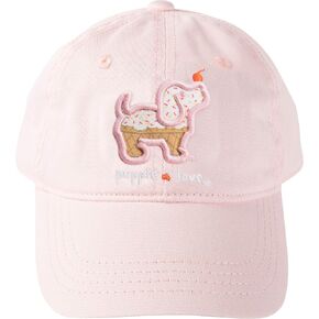 Pavilion Gift Company Ice Cream Dog-Pink Unisex Adjustable Snapback Baseball Hat-Puppie Love