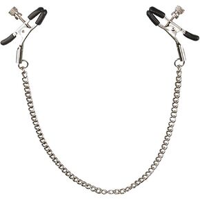 Nipple Clamps with Chain Necklace Body Chain Stainless Steel Nipple Clamp Adjustable Body Ring Body Clamps Body Ring Non-Piercing Chain Stainless Steel for Women Faux Body Jewelry