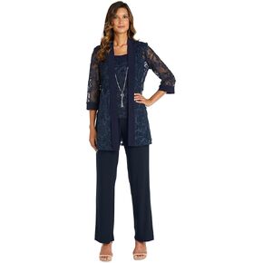 Soutache Jacket and Tank Pantsuit Set
