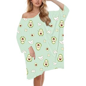 Plus Size Nightgowns for Women Oversized Sleepwear Women Sleep T-Shirts Soft Pajama Dress Suitable for Size S-5XL