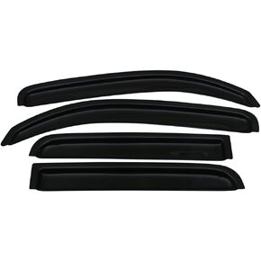 Window Visor Compatible with 2006-2011 Chevy HHR 4Door, Acrylic in-Channel Smoke Tinted 4PCS Sun Rain Shade Guard Wind Vent Air Deflector by IKON MOTORSPORTS, 2007 2008 2009 2010