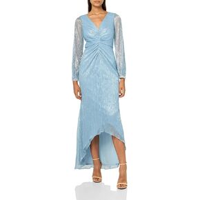 Adrianna Papell Women's Crinkle Metallic Gown