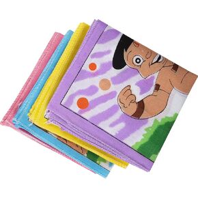 6 pc Cotton Handkerchiefs, Cotton Handkerchief for Child & Kids, Boys Cotton Hankies