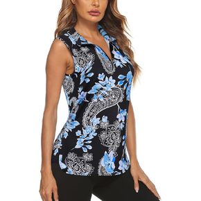 Koscacy قمصان جولف نسائية تانك القمم للنساء 2024 فضفاضة تناسب بلا أكمام مع طوق اليوغا قمصان رياضية للجري in Kuwait