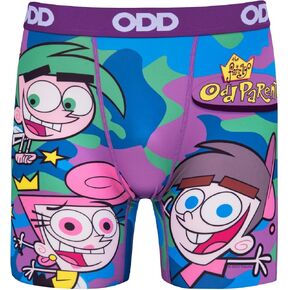 Odd Sox Men's Novelty Underwear Boxer Briefs, Fairly Odd Parents Camo