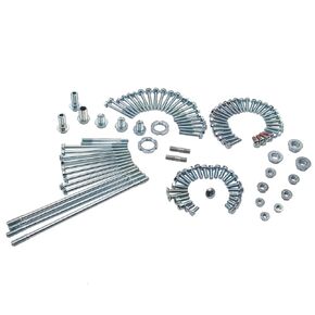 GY6 Engine Bolt Set (Cylinder Studs, Oil Drain Bolt, Clutch Nut, Cam Chain Guide, Intake & Exhaust Studs, CVT Cover Bolts) for 150cc 172cc 180cc Scooter Motors Moped