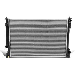 DNA Motoring OEM-RA-2321 OE Style Aluminum Cooling Radiator Replacement Compatible with 00-06 Tundra AT, 27-3/8" W X 22-5/8" H X 1-7/16" D, 1-1/2" Inlet, 1-1/2" Outlet