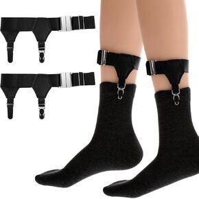 Mens Sock Suspenders Mens Sock Garters Adjustable Non-Slip Sock Strap Suspenders for Stockings