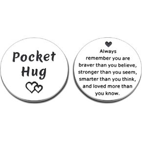 Pocket Hug Back to School Gifts for Students, Inspirational Gifts for Boys Girls, First Day of School Gifts, Off to College Gifts, Birthday Christmas Gifts, Divorce Gifts for Women, Friendship Gifts