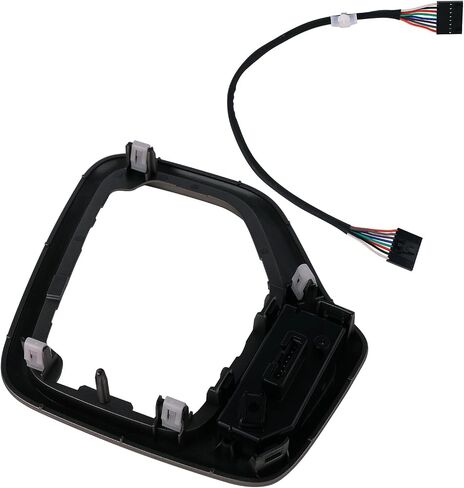 Shifter Bezel with Harness Compatible with 2014-2017 Jeep Cherokee Replace 5YD27XS5AA, 68413957AA, 601-402(Silver) in Saudi Arabia