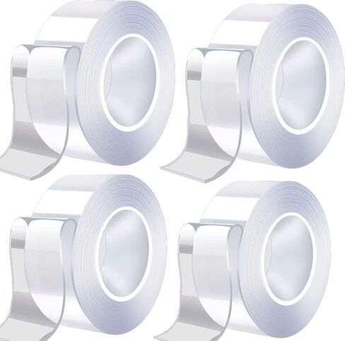 Double Sided Tape Heavy Duty Mounting Tape Waterproof Adhesive Strips Strong Elasticity Reused Multipurpose Nano Two Sided Tape Strong Adhesive for Home, Office, Car, Outdoor (9.85ft) in Saudi Arabia