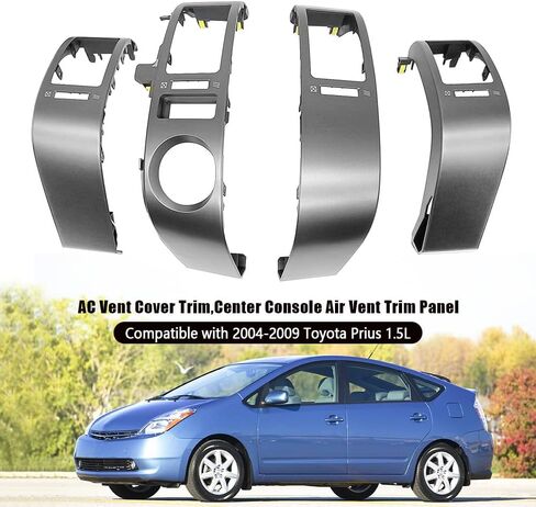 Air Vent Panel Trim 2Pcs Fit for Toyota Prius 1.5L 2004-2009 Middle Air Outlet Frame Cover AC Air Vent Panel Replace 55670-47060 55680-47020 Left and Right in Kuwait