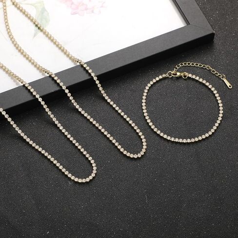 Silver Layered Necklaces for Women Trendy Shiny Twisted Rope Chain Necklace Dainty 925 Sterling Silver Plated Choker Necklace with Bracelet Jewelry Set for Women in Saudi Arabia